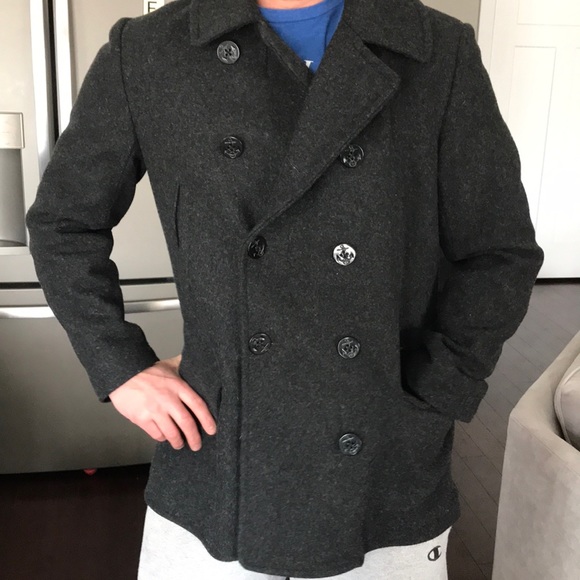j crew peacoat mens